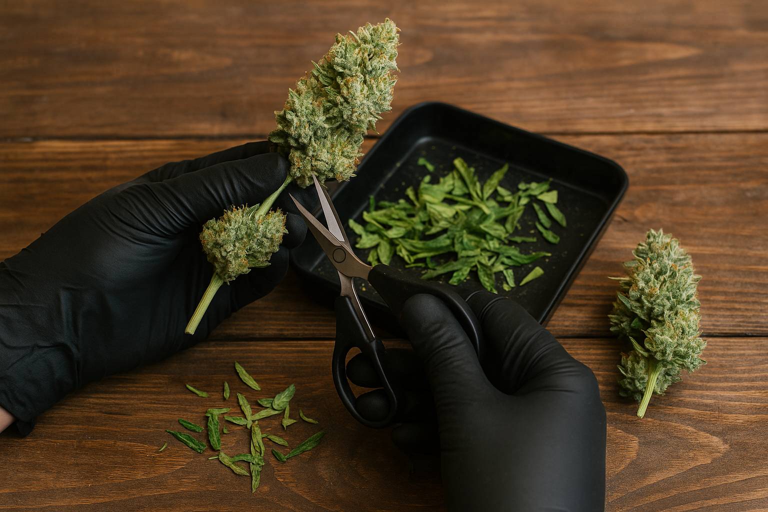 Cannabis manicurado